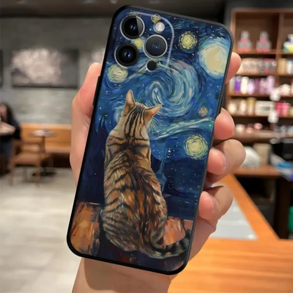 Case for iPhone 17 16 Pro Max 11 14 12 X XS XR 15 Plus SE 7 8 17Air 13 Mini Soft Back Phone Cover Van Gogh Art - Image 3