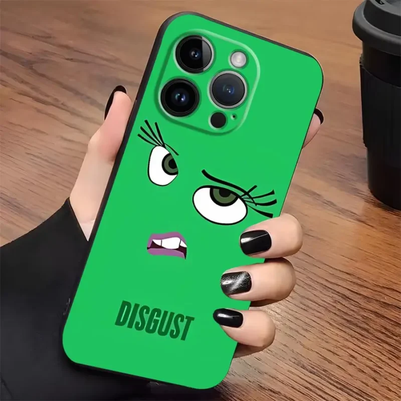 Soft Back Phone Cover Case for iPhone 15 Plus 12 14 17Air 7 8 13 Mini X XS XR 11 SE 17 16 Pro Max Disneys Inside Out