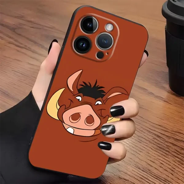 The Lion King Disney Soft Back Phone Cover Case for iPhone SE X XS XR 13 Mini 7 8 11 12 15 Plus 17Air 14 17 16 Pro Max
